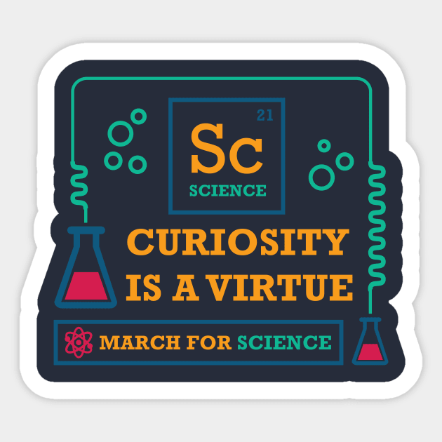 Curiosity is a Virtue Sticker by sumlam